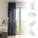 100Pcs Curtain Sliders Curtain Track Hooks Curtain Rail Hooks Curtains Glider Hooks Curtain Rail Track Rollers White Curtain Hooks Track Glider Track Rail Hooks for Office Home School