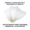 [2Pk X 50Pce] Krafters Korner Craft Feathers, Versatile, Can Be Used For A Wide Range Of Projects, Perfect For Scrapbooking, Floral Arrangements, Costume Design And So Much More, Recommended For Ages 3+ Years - White (14Cm)