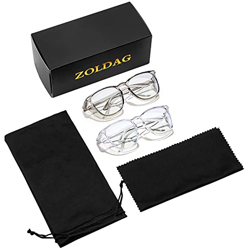 Zoldag Safety Glasses Anti Fog Safety Goggles for Nurses,Blue Light Blocking Glasses Protective Eyewear for Women Nurses