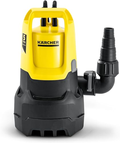 Kärcher SP 9.500 Dirt Submersible Waste Water Pump Pump 9,500 l/h for Dirt Particles up to 20 mm Includes Float Switch for Rain Barrels and Garden Ponds