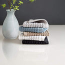 DKNY Quick Dry Cotton Towel Set - 2 Bath, 2 Hand, 2 Washcloths, Black