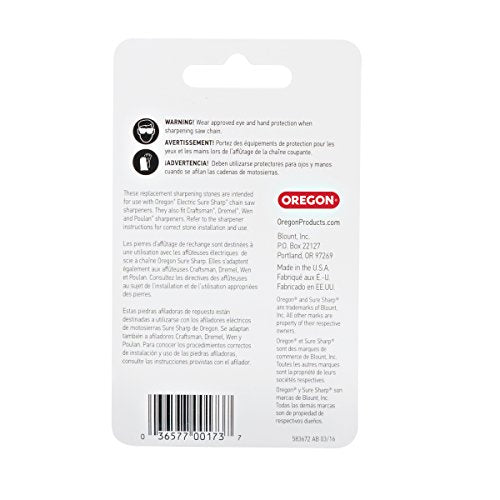 Oregon 28841 7/32-Inch Electric Sure Sharp Replacement Sharpening Stones,White, RED