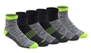 Dickies Men's Dri-tech Moisture Control Quarter Socks (6, 12, 18 Pairs), Black (6 Pairs), 6-12