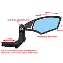 Hafny Bar End Bike Mirror HF-M900LS-FR08 (HF-M900RB-FR08 (Right Side, Anti-glare Blue Glass))