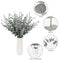 Artigreen 50 PCS Artificial Eucalyptus Leaves 15 inch Real Touch Faux Eucalyptus Branches Eucalyptus Stems for Wedding Bouquet Flower Centerpiece Floral Arrangement Home Decor