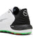 PUMA GOLF Men's Phantomcat Nitro Sneaker, Puma White-puma Black-fluro Green Pes, 15