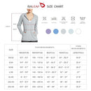 BALEAF Women's SPF UPF 50+ UV Protection Zip Up Sun Shirt Long Sleeve Hoodie Jackets Cooling Outdoor Hiking Fishing Grey S