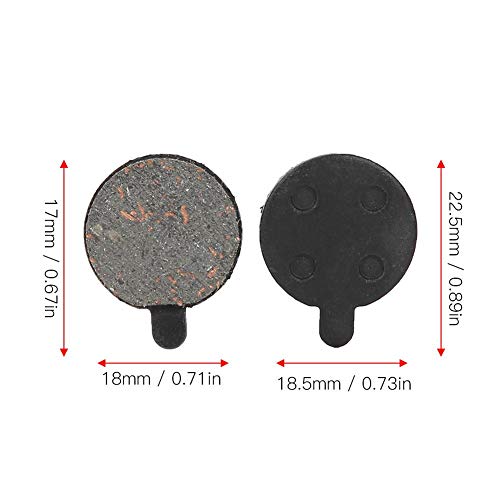 Brake Pads,4 Pairs Semi Metal Brake Disc Rotor Pad for 10inch Electric Scooter