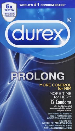 Durex Durex Prolong, 12 Count, 12 Count