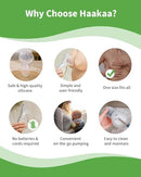 Haakaa Silicone Breastfeeding Manual Breast Pump Milk Pump 100% Food Grade Silicone BPA PVC and Phthalate Free, Clear