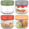 4Pcs Overnight Oats Jar, 300 / 400ml Overnight Oats Container with Sealed Lids, Wide mouth Mason Salad jars, Glass Food Storage Containers for Snacks Yogurt Spice Sugar (300ml)