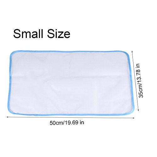 Pack of 2 Protective Ironing Scorch-Saving Mesh Pressing Pad Mesh Cloth High Temperature Anti Skid Anti Scalding Ironing Heat Insulation Pad Household (35 * 50CM)