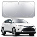 Lamicall Car Windshield Sun Shade - [4 Layers Nano Coating][240T Polyester] Foldable Front Window Sunshade, UV Block, Auto Interior Protection, 57"x29" Windshield Cover for Compact Sedan, SUV