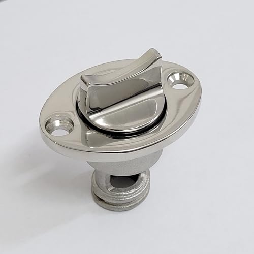 316 Stainless Steel Boat Drain Plug High Polished Garboard Bilge Drain Plug Bung Fits 1Inch/25mm Hole for Marine Boat Hull Spare Part