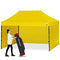 ABCCANOPY Heavy Duty Easy Pop up Canopy Tent with Sidewalls 10x15, Yellow