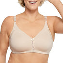 Bali Women's Woman's Double Support Cotton Wire-Free Bra, Soft Taupe,34C