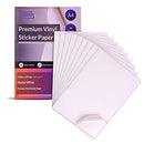 Avarrix Australia Printable Vinyl Sticker Paper for Inkjet Laser Printer, Matte White, 20 Sheets, Waterproof Label Stickers, Printable Vinyl Sheets, Tear Resistant, Quick Dry Vibrant Colours, A4 Size