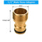 1 Pcs Brass Garden Quick Hose Adapter (1/2" Outer Male Head), Garden Hose Connector for Lawn& Garden,Washing Cars,Watering Plants