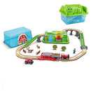 Hape Countryside Train Bucket Set W/Storage Box Kids/Toddler Activity Toy 3+