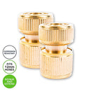 [2PCE] Garden Greens Brass Hose Connector, Durable and Leak-Proof Attachment for Hassle-Free Watering, Compatible with Standard Hoses