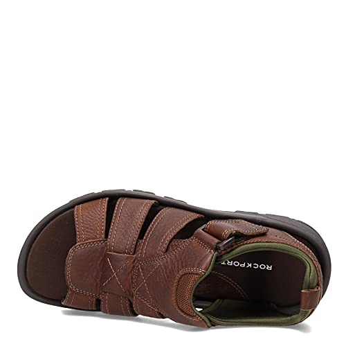 Rockport Men's Rocklake Fisherman Sandal, Brn/Brn, 10.5