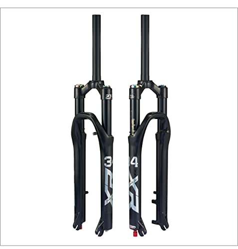 KRSEC 27.5/29 Air Bike Suspension Fork Mountain Bike Fork29 inch Travel 120mm Quick Release QR 9mm 28.6mm Straight Tube Manual Lockout Rebound Adjustable Ultralight Mountain Bike Front Forks XC AM 29"