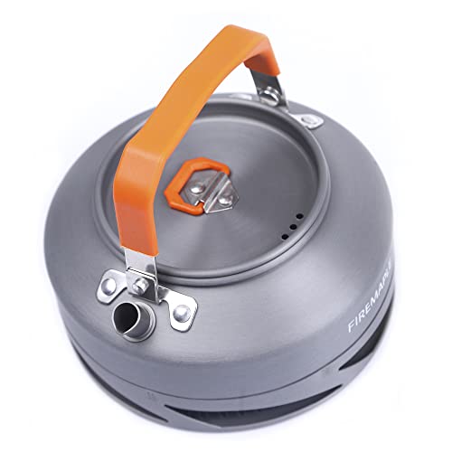 Fire-Maple XT1 0.8 Liter Camping Kettle | Portable Lightweight Aluminum Teapot | Heat Exchanger Pot