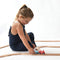 Play22 Wooden Train Tracks - 52 PCS Wooden Train Set + 2 Bonus Toy Trains - Train Sets for Kids - Car Train Toys is Compatible with Thomas Wooden Railway Systems and All Major Brands - Original - by