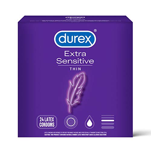 Durex Extra Sensitive Condom, Natural 24 count