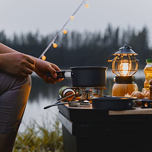 RAXCO Pocket Utensils Folding Cutlery Camping Knife,5-in-1 Detachable Spoon Set for Outdoor Travel Hiking