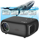 【Auto Focus & Keystone】 ALLIUMS Mini Projector with Native 1080p Full HD Resolution & Supports 4K, Portable Projector, 16000 Lumens, 10W Hi-Fi Speakers, 5G/2.4G Wi-Fi & Bluetooth