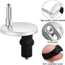 4 Pack Replacement Toilet Seat Hinge Fitting, Screw Anchoring Screw Pin for Toilet Seat Hinges Top Close Soft Release Quick Fitting