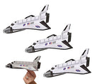 Zugar Land Space Shuttle Foam Gliders (8") (3 Pack) Outer Space Cosmos Flying Toys. Plane Fun Jet (Three Gliders)