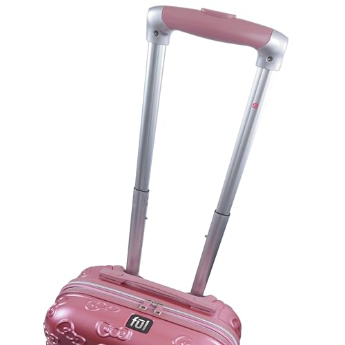 FUL Hello Kitty 22 Inch Carry On Luggage, Molded Hardshell Rolling Suitcase with Spinner Wheels, Blush, Gold, Hello Kitty 22 Inch Carry on Luggage, Molded Hardshell Rolling Suitcase with Spinner,