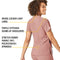 Carhartt Women's V-Neck Tech Scrub Top, Mauve, Medium