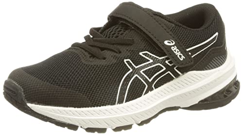 ASICS Unisex Children's Gt-1000 11 PS Trainers, Black White, 10 US