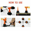 50/200 Tile Leveling System Clips Levelling Spacer Tiling Tool Floor Wall Wrench (50 PCS + 2 Wrenches)