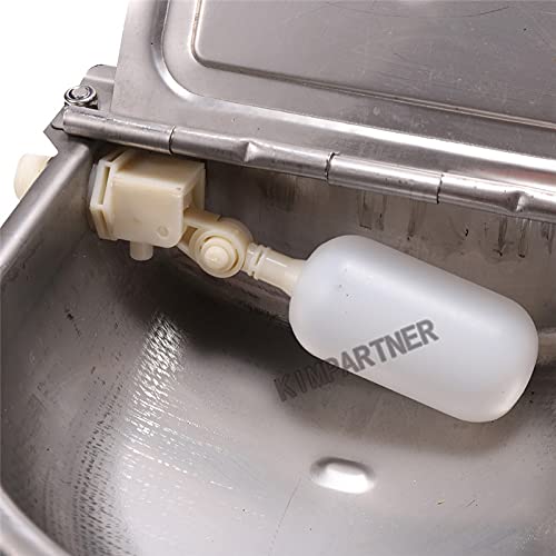 4L Auto Stainless Float Valve Water Trough Bowl Waterer Drinking Horse Sheep Dog 1m Pipe