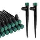 FOGWOWO 80Pcs Drip Irrigation Emitters for 1/4" Drip Tubing,Adjustable 360 Degree Automatic Irrigation Drippers on 5.5" Arrow Stake for Garden Irrigation Watering System