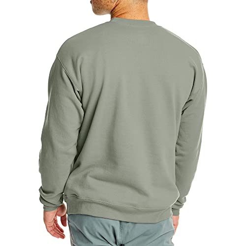 Hanes Men's EcoSmart Fleece Sweatshirt, Stonewashed Green, Medium