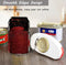 Electric Can Opener For Kitchen One Touch Automatic Can Opener Electric for Almost Cans Battery Operated Can Opener For Seniors and Arthritis Smooth Edge Hands Free Food-Safe (Red)