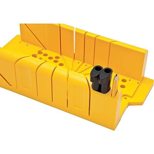 STANLEY 20-600 Clamping Mitre Box with Saw, Yellow/Black