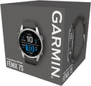 Garmin Fenix 7S, Silver with Graphite Band, Multisport GPS Watch