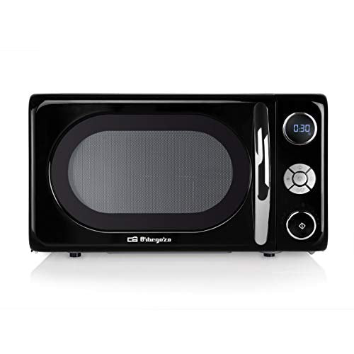 Orbegozo MIG 2044 Microwave with Grill, 20 Litre Capacity, 10 Power Levels, 8 Pre-Configured Automatic Menus, Multifunction Cooking System, Digital LED Display