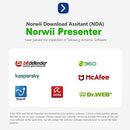 【300ft Long Control Range】 KNORVAY N75GBK Wireless Presenter with Green Light, Rechargeable PowerPoint Clicker Presentation Presenter Remote Laser Pointer, Support Hyperlink