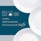 CORELLE 1117059 Livingware Soup Bowl Set (3-Piece Set), Winter Frost White, 828ml
