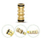 Garden Hose Connector Brass Copper Adapter Joiner 2 Way Fitting Male 48x15x9mm Joiner Fitting for Hose Extension & Repair - Durable Copper Male Connector