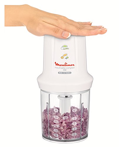 Moulinex DJ300110 Mini Chopper Electric Moulinette Compact Shaker with Lid White 270 W