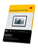 Kodak 280GSM 50 Sheets Ultra Premium 280gsm Glossy A4 Photo Paper, (5740-086)