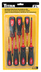 TITAN 17237 Insulated Electrical Screwdriver Set - 7 Piece